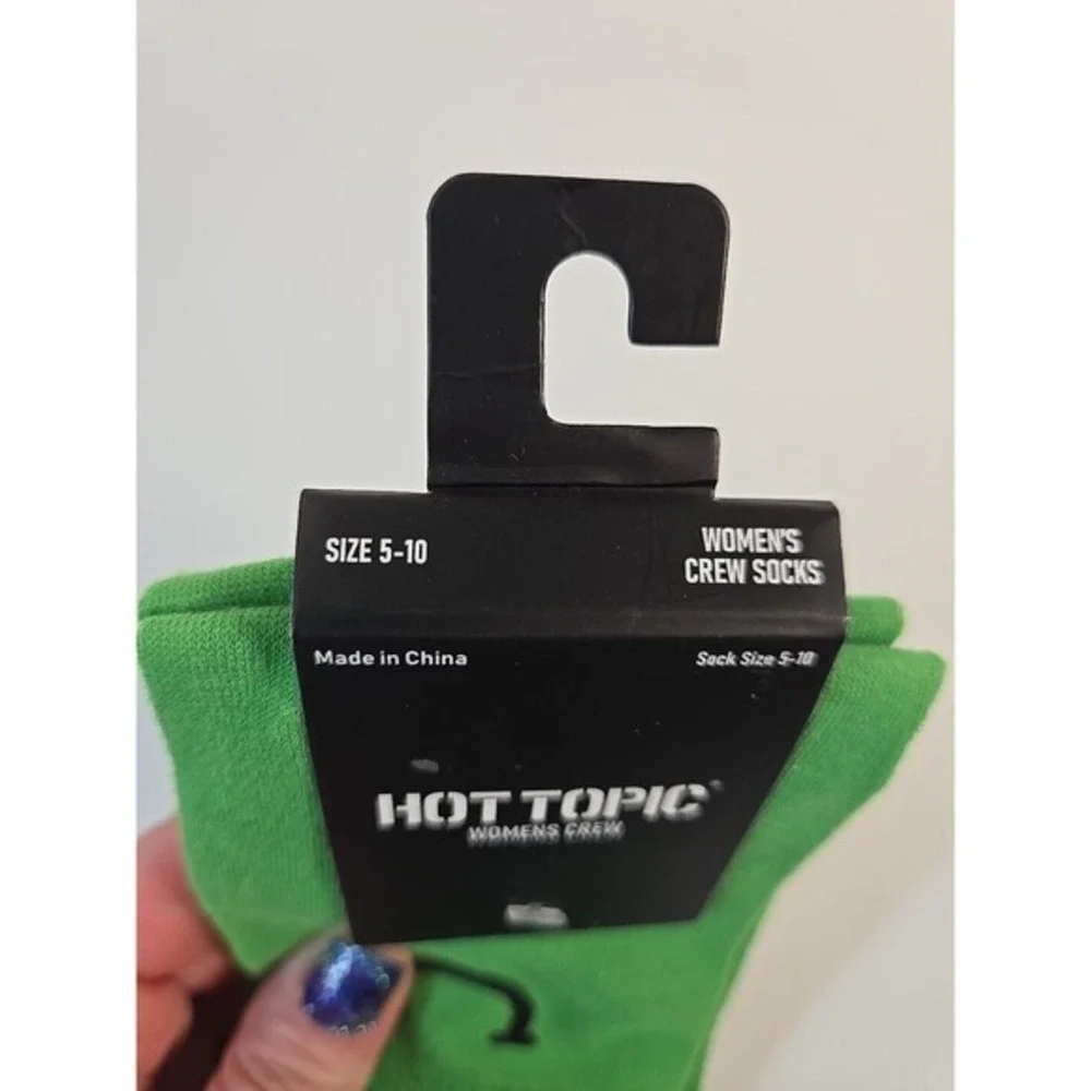 Frog Crew Socks Adult Size 4-10 *New* Hot Topic